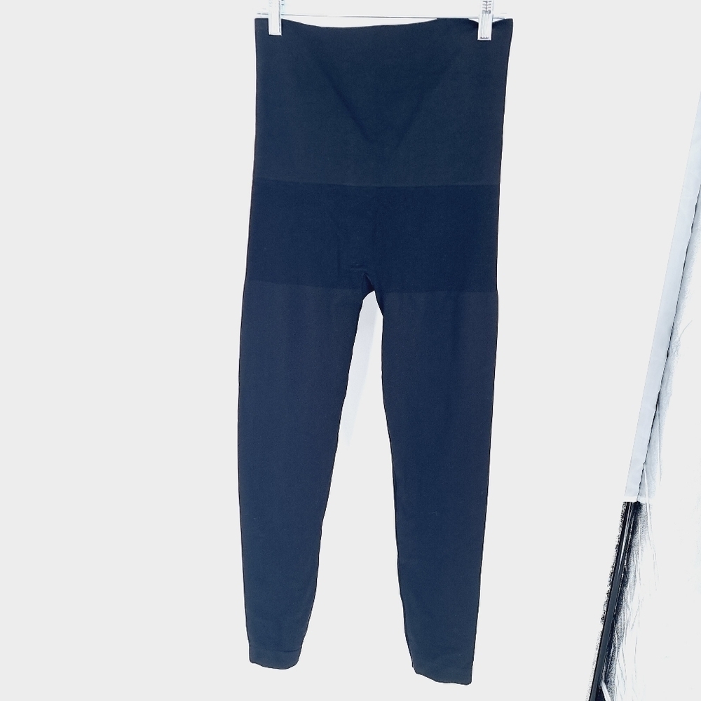 Preggo Leggings Snap Back Postpartum Black‎ Full Length Leggings